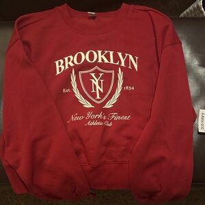 Old Navy Red Brooklyn Crewneck Sweater